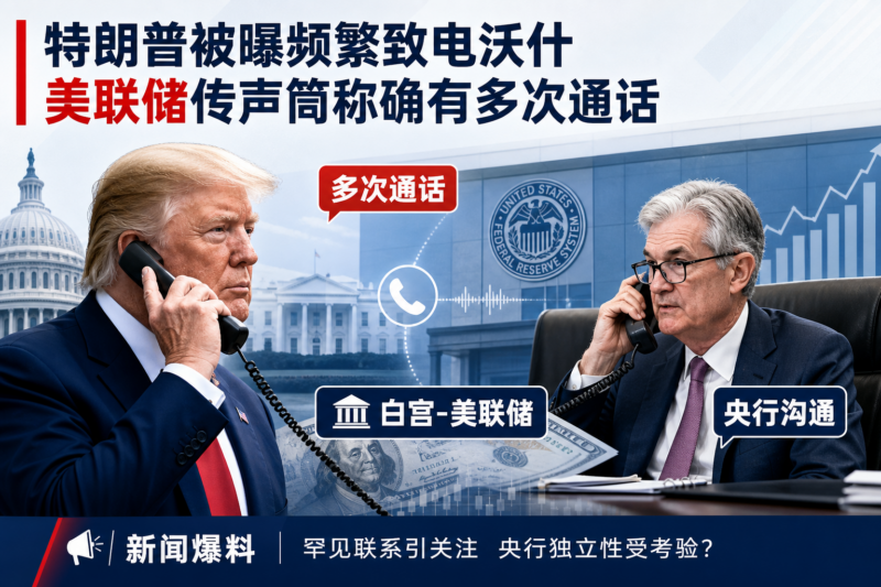 特朗普被曝频繁致电沃什,“美联储传声筒”:确实打过多次-指挥使社区 - 真实线索、热点议题与深度观察