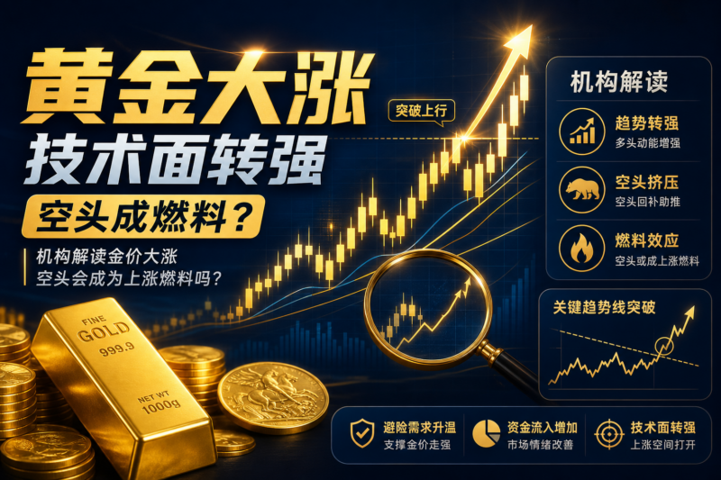黄金技术面出现变化：机构解读金价大涨，空头会成为上涨燃料吗？-指挥使社区 - 真实线索、热点议题与深度观察