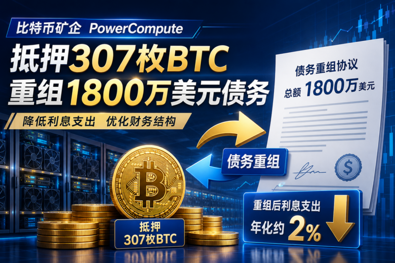 比特币矿企 PowerCompute 抵押 307 枚比特币重组 1800 万美元债务-指挥使社区 - 真实线索、热点议题与深度观察