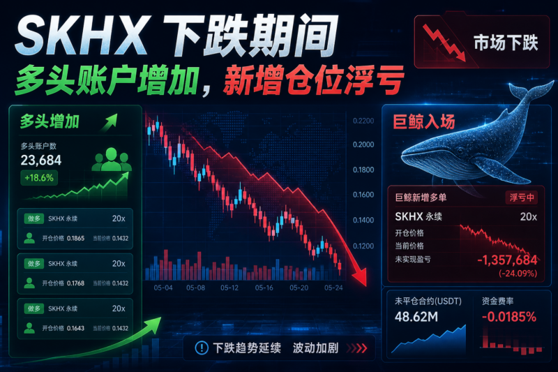 SKHX 下跌期间多头账户增加,千万美元级新增仓位已全部浮亏-指挥使社区 - 真实线索、热点议题与深度观察