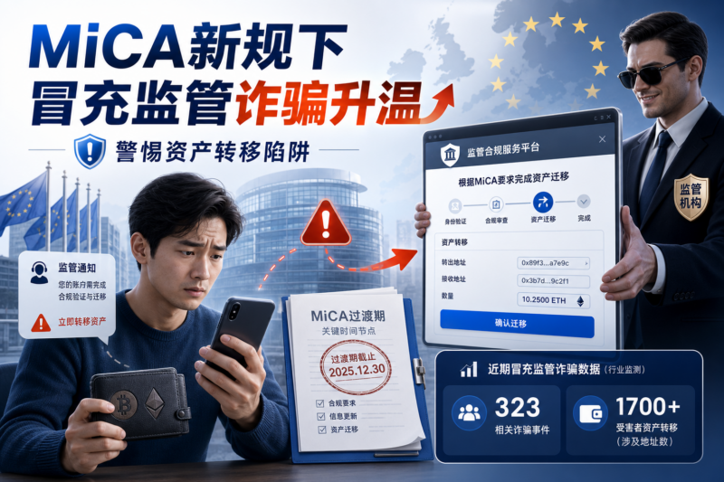 诈骗者利用欧洲 MiCA 新规冒充监管机构诱骗用户资产-指挥使社区 - 真实线索、热点议题与深度观察
