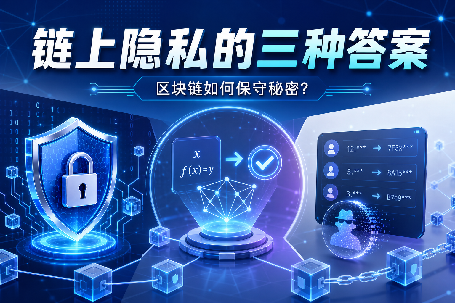 区块链如何保守秘密？链上隐私的三种答案