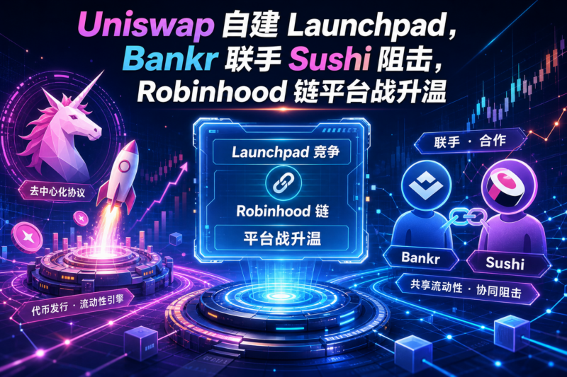 Uniswap 自建 Launchpad,Bankr 联手 Sushi 阻击,Robinhood 链平台战升温-指挥使社区 - 真实线索、热点议题与深度观察