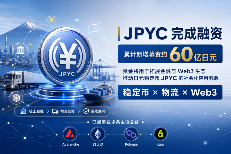 JPYC 累计完成约 60 亿日元 B 轮扩展融资-指挥使社区 - 真实线索、热点议题与深度观察