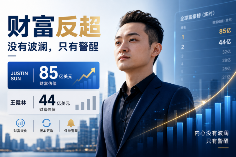 Justin Sun 回应个人财富反超王健林:内心没有波澜,只有警醒-指挥使社区 - 真实线索、热点议题与深度观察