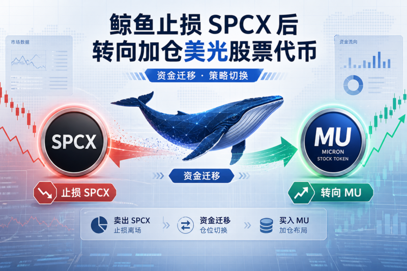 某鲸鱼止损 SPCX 后转向加仓美光股票代币-指挥使社区 - 真实线索、热点议题与深度观察