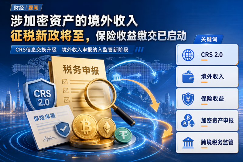 涉加密资产的境外收入征税新政将至，保险收益缴交已启动-指挥使社区 - 真实线索、热点议题与深度观察
