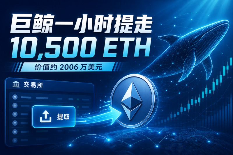 某鲸鱼一小时内从 OKX 提取 10,500 枚 ETH-指挥使社区 - 真实线索、热点议题与深度观察