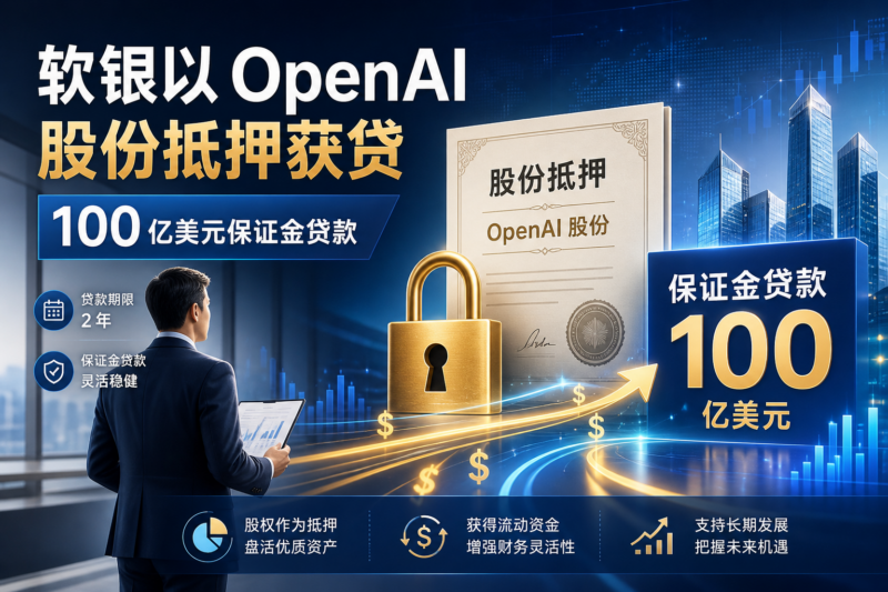 软银以 OpenAI 股份为抵押获得 100 亿美元保证金贷款-指挥使社区 - 真实线索、热点议题与深度观察