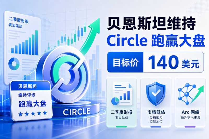 贝恩斯坦维持 Circle「跑赢大盘」评级,目标价 140 美元-指挥使社区 - 真实线索、热点议题与深度观察