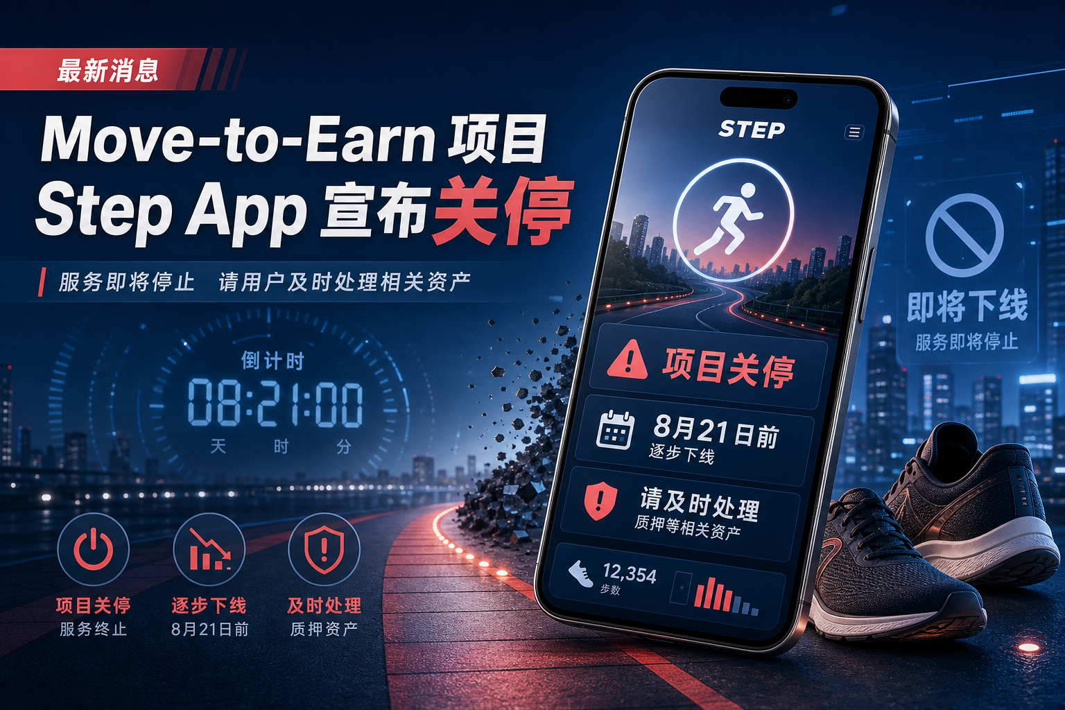 Move-to-Earn 项目 Step App 宣布关停