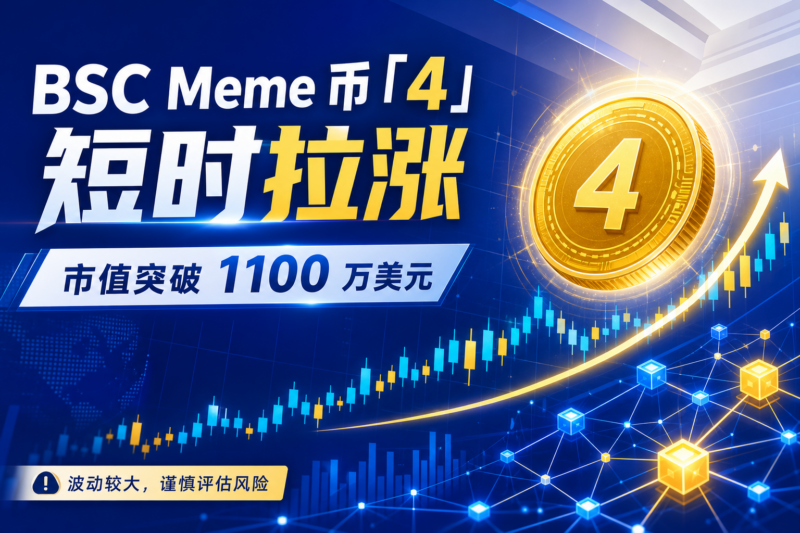 链上侦探|BSC 生态 Meme 币「4」短时拉涨 10%,市值突破 1100 万美元-指挥使社区 - 真实线索、热点议题与深度观察