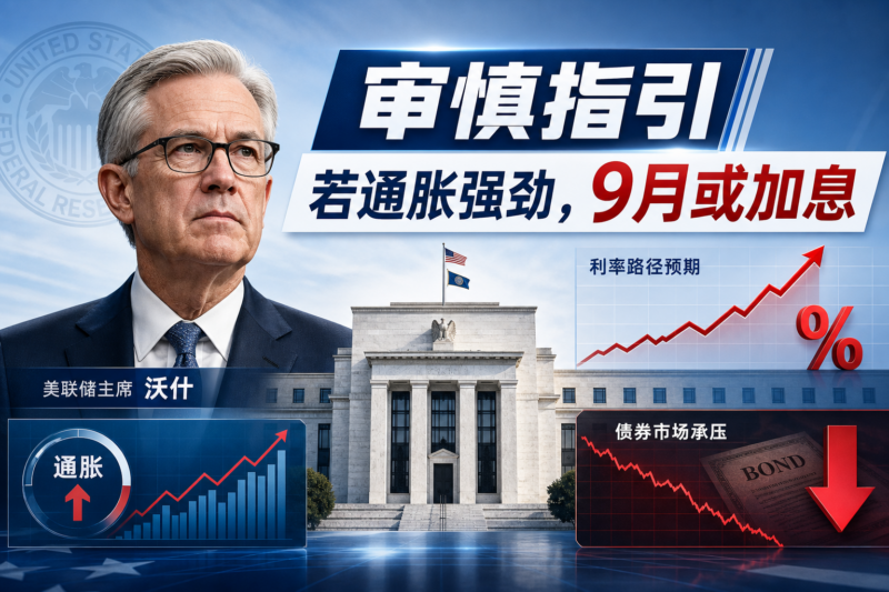 沃什坚持审慎市场指引,若通胀强劲或考虑 9 月加息-指挥使社区 - 真实线索、热点议题与深度观察