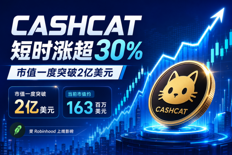 CASHCAT 受 Robinhood 上线影响短时涨超 30%-指挥使社区 - 真实线索、热点议题与深度观察