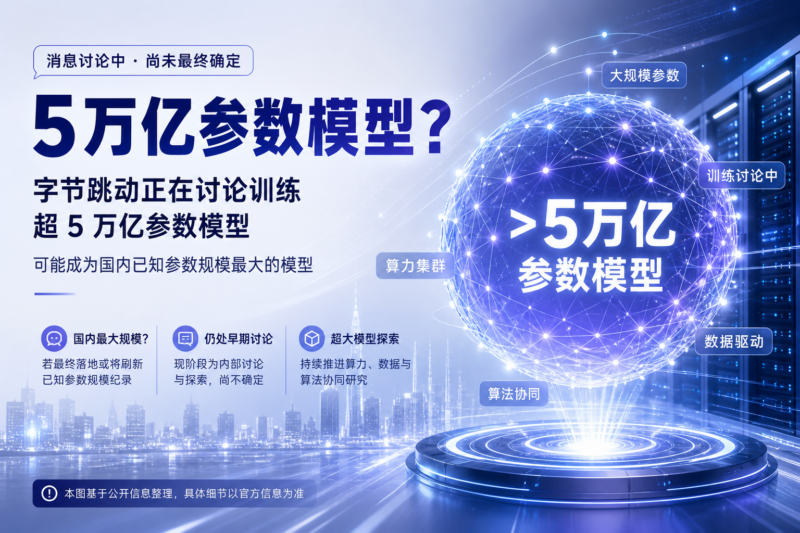 字节讨论训练超 5 万亿参数模型,或成国内已知参数规模最大模型-指挥使社区 - 真实线索、热点议题与深度观察