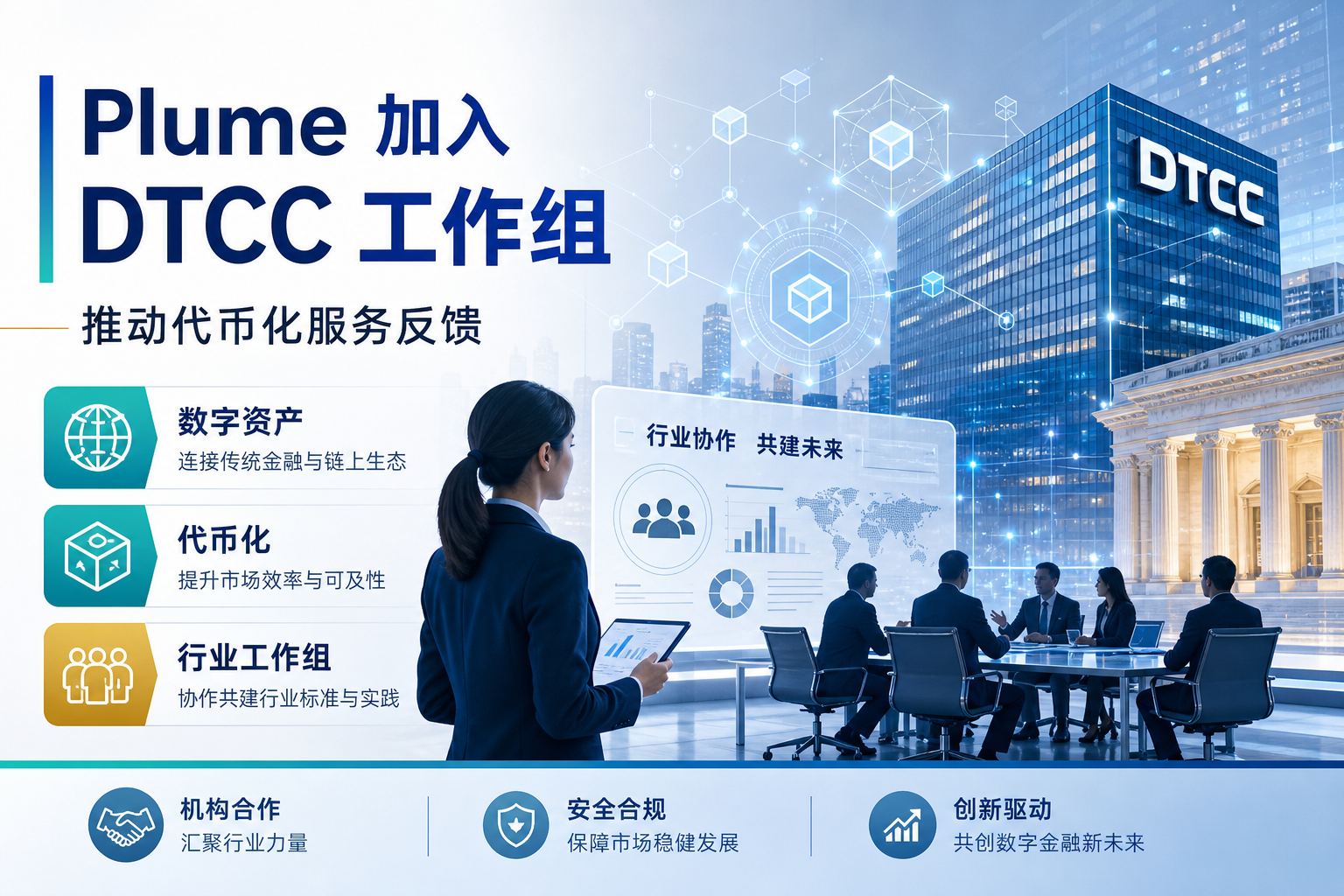 Plume 加入 DTCC 数字资产行业工作组