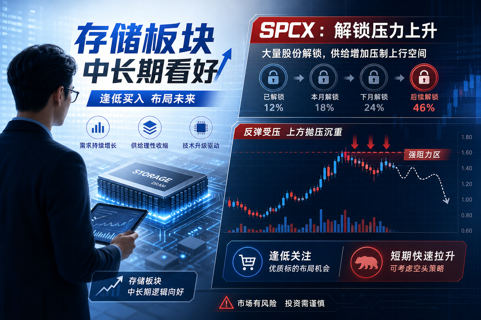 交易员欧阳拽白:中长期看好存储板块,可逢低买入