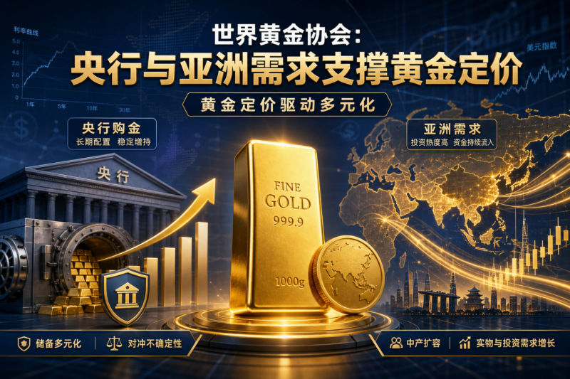 世界黄金协会:央行与亚洲需求支撑黄金定价-指挥使社区 - 真实线索、热点议题与深度观察