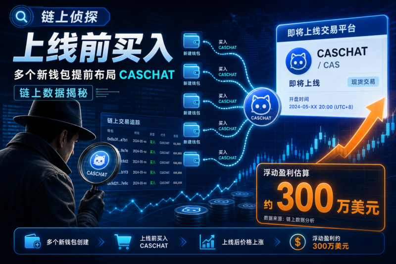 链上侦探:多个新建钱包在 Robinhood 上线前买入 CASCHAT,浮盈约 300 万美元-指挥使社区 - 真实线索、热点议题与深度观察
