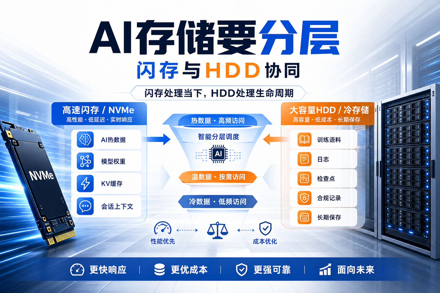 西部数据首席产品官:AI 存储不应全押闪存,HDD 仍是大规模数据长期保存基础