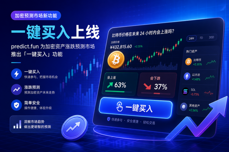 Predict.fun 上线加密资产涨跌预测市场「一键买入」功能-指挥使社区 - 真实线索、热点议题与深度观察
