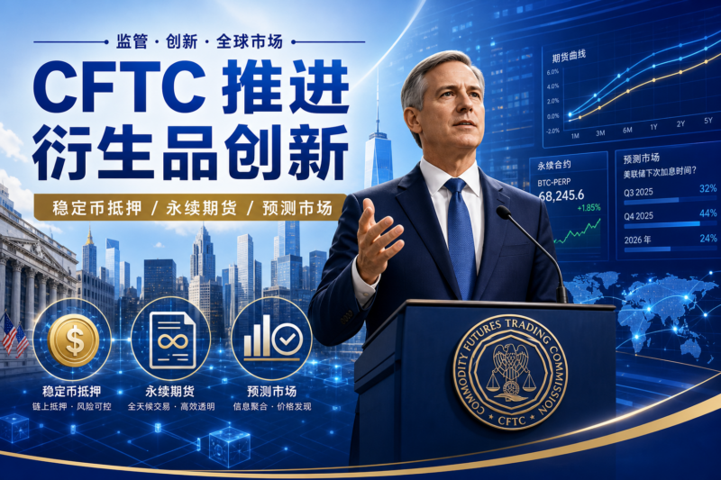 美 CFTC 主席称将推进稳定币抵押、永续期货及预测市场创新-指挥使社区 - 真实线索、热点议题与深度观察