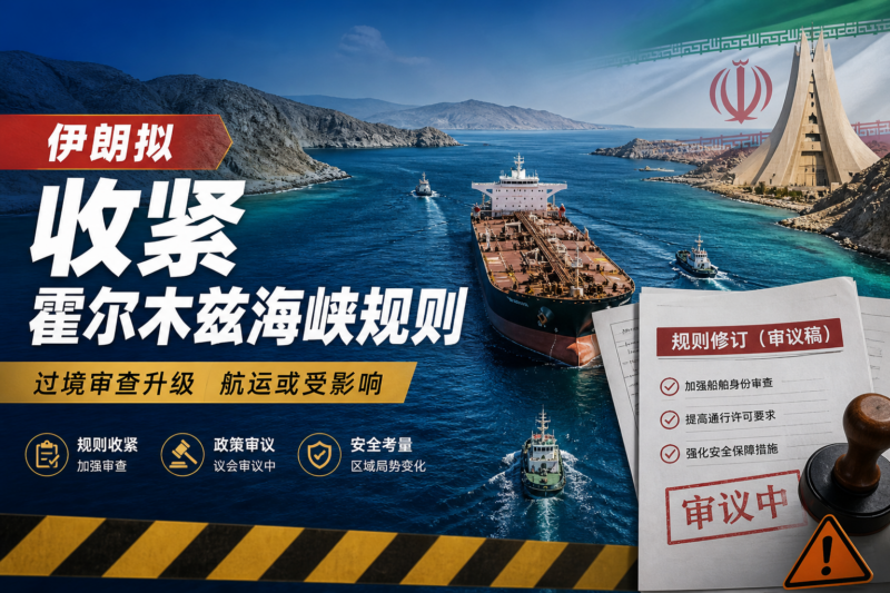 伊朗计划收紧霍尔木兹海峡过境规则-指挥使社区 - 真实线索、热点议题与深度观察