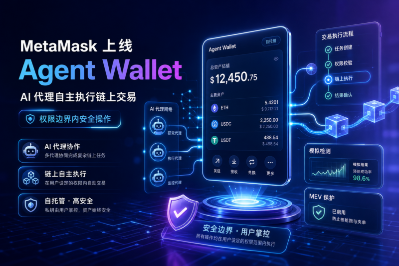 MetaMask 正式上线 Agent Wallet,支持 AI 代理自主执行链上交易-指挥使社区 - 真实线索、热点议题与深度观察