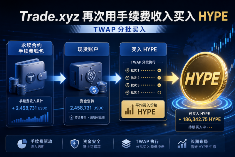 Trade.xyz 再次使用永续合约手续费收入购买 HYPE-指挥使社区 - 真实线索、热点议题与深度观察
