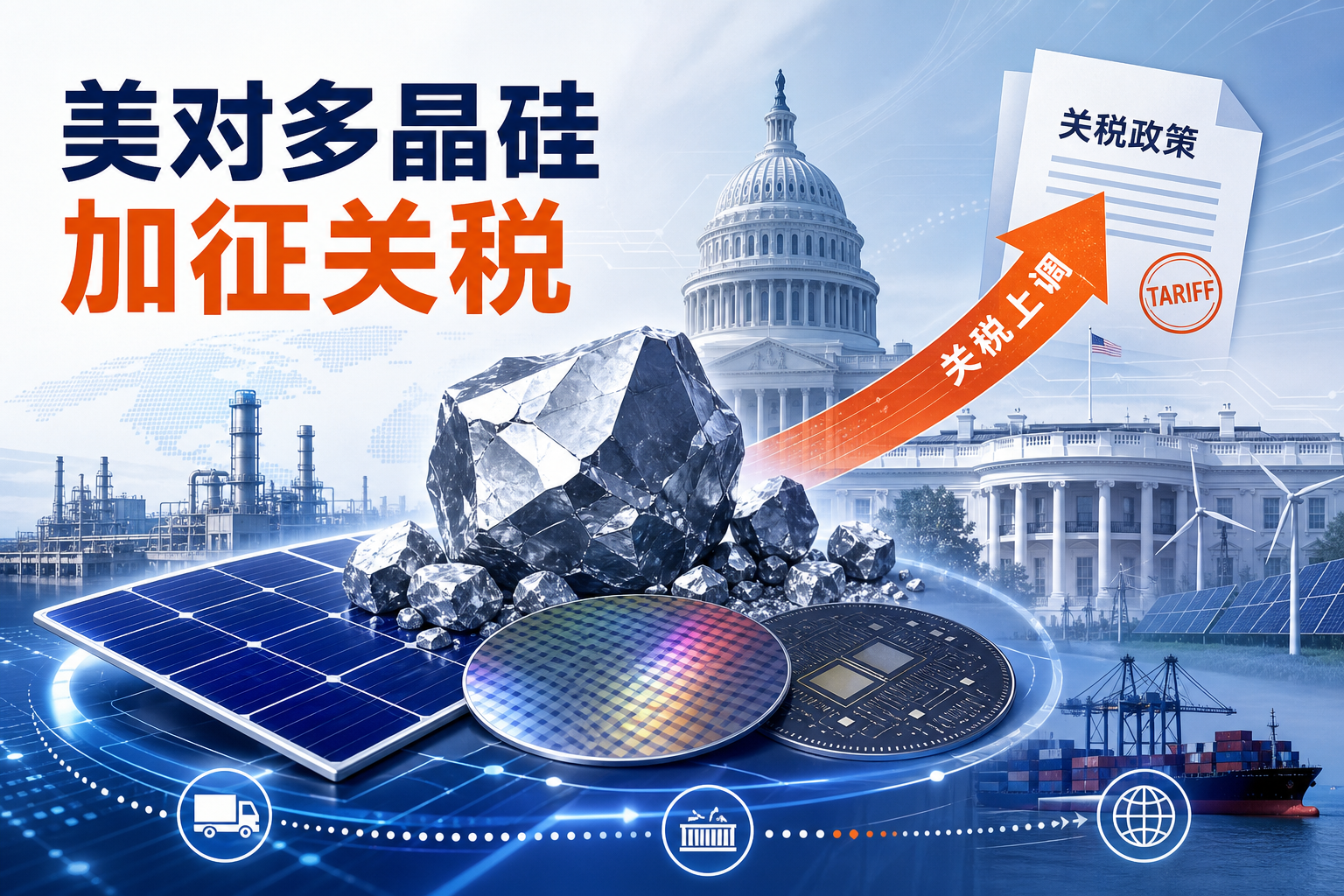 特朗普宣布对多晶硅及其衍生产品加征关税