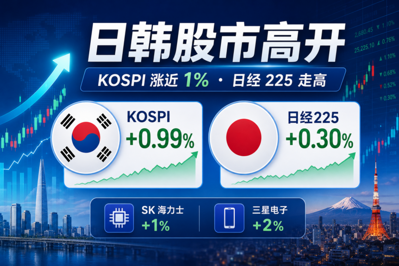日韩股市高开,韩国 KOSPI 指数涨近 1%-指挥使社区 - 真实线索、热点议题与深度观察