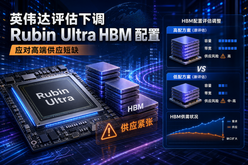 英伟达评估下调 Rubin Ultra HBM 配置,以应对高端供应短缺-指挥使社区 - 真实线索、热点议题与深度观察