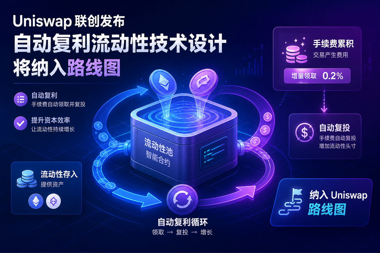 Uniswap 联创发布自动复利流动性技术设计,将纳入 Uniswap 路线图