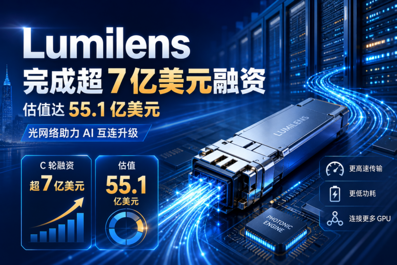 光网络初创公司 Lumilens 完成超 7 亿美元 C 轮融资,估值达 55.1 亿美元-指挥使社区 - 真实线索、热点议题与深度观察