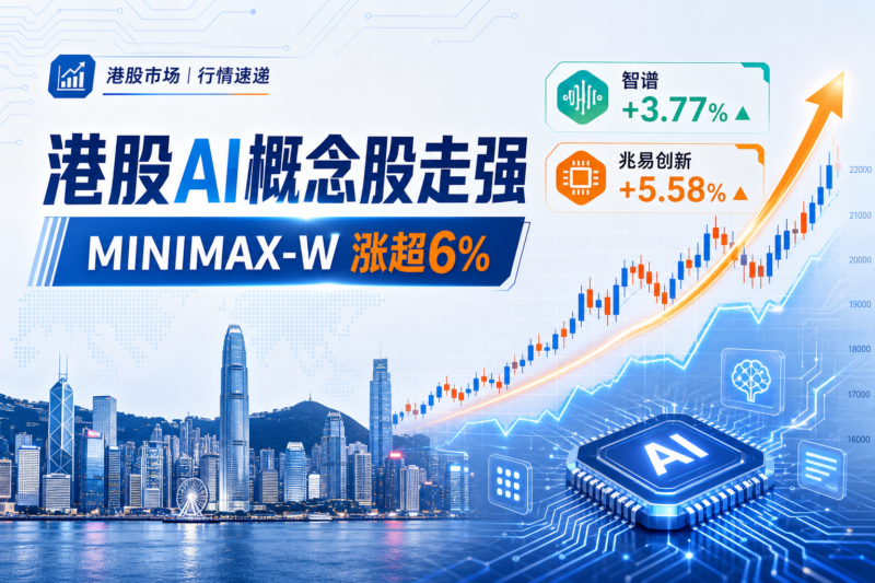 港股人工智能股走强，MINIMAX-W 涨超 6%-指挥使社区 - 真实线索、热点议题与深度观察