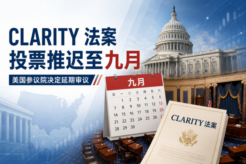 美国参议院推迟《CLARITY 法案》投票至九月-指挥使社区 - 真实线索、热点议题与深度观察
