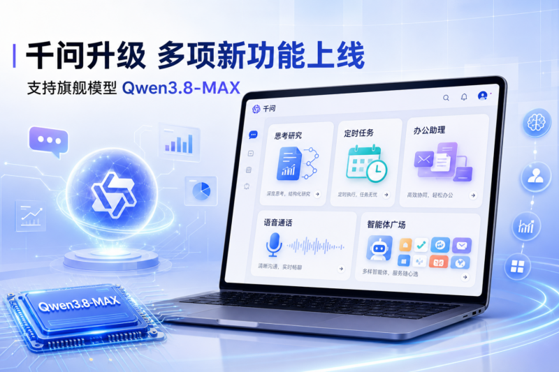 千问推出多项新功能,支持旗舰模型 Qwen3.8-MAX-指挥使社区 - 真实线索、热点议题与深度观察