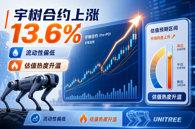 宇树 IPO 前合约低流动性下上涨 13.6%，有交易员计划看涨至 3500 亿元估值-指挥使社区 - 真实线索、热点议题与深度观察