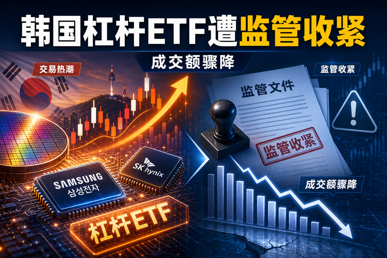 韩国杠杆 ETF 遭监管收紧，交易量一度暴降九成
