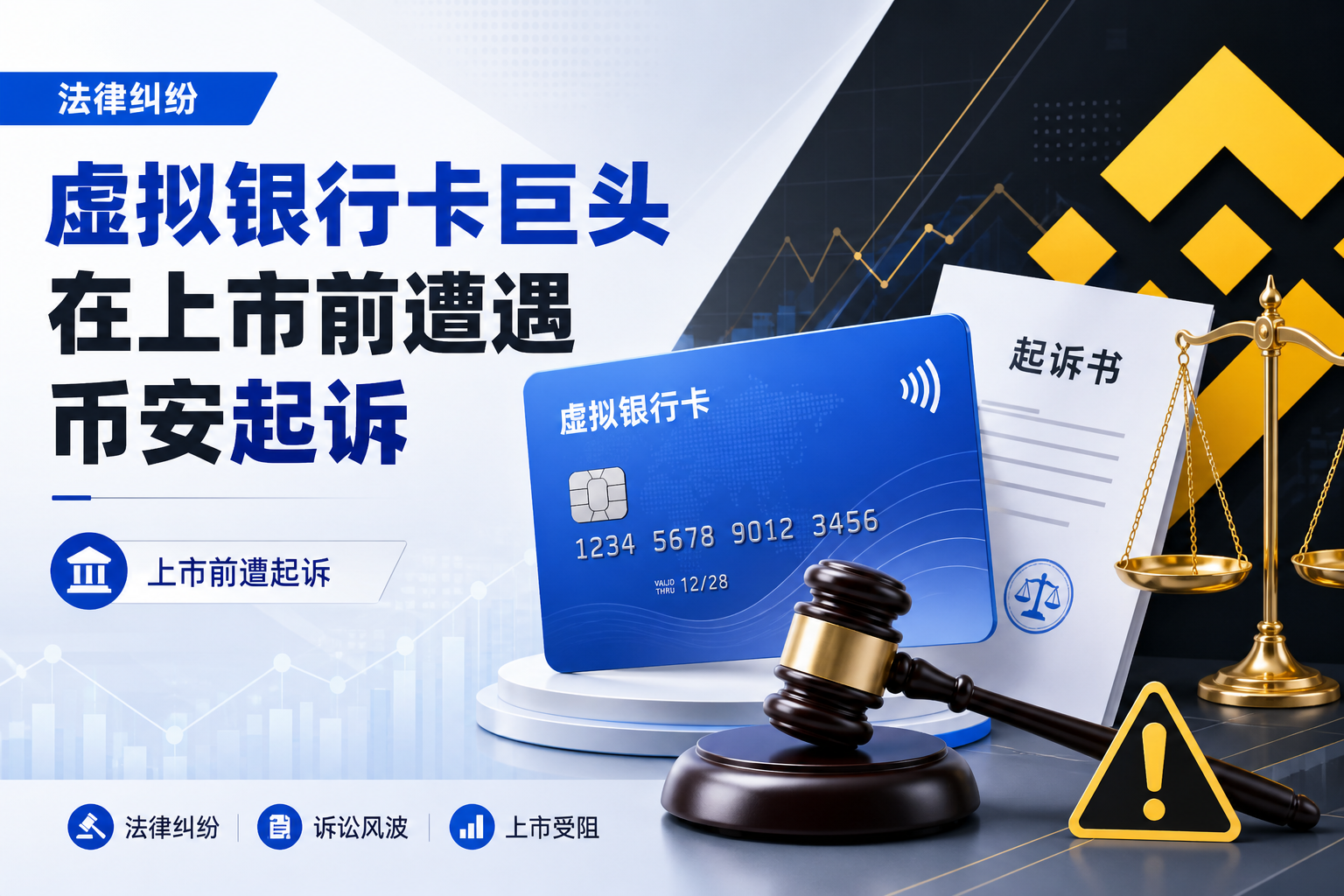 虚拟银行卡巨头上市前，被币安起诉