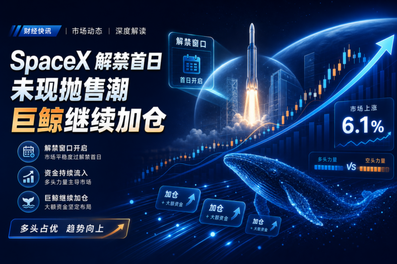 SpaceX 解禁首日未现抛售潮,多头巨鲸继续加仓约 1250 万美元-指挥使社区 - 真实线索、热点议题与深度观察