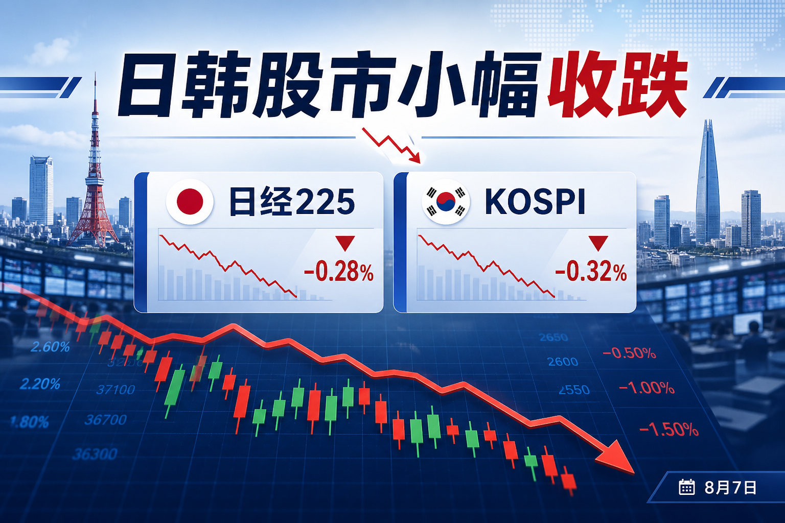 日韩股市小幅收跌