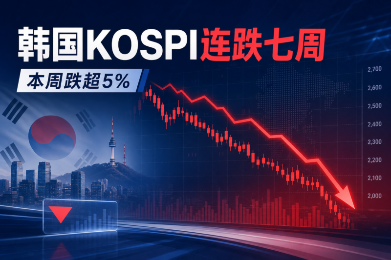 韩国KOSPI指数连续第七周下跌，本周跌超5%-指挥使社区 - 真实线索、热点议题与深度观察