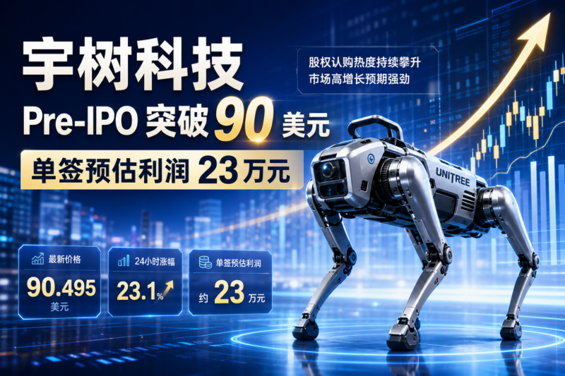 宇树 Pre-IPO 价突破 90 美元,预估单签利润升至 23 万元-指挥使社区 - 真实线索、热点议题与深度观察