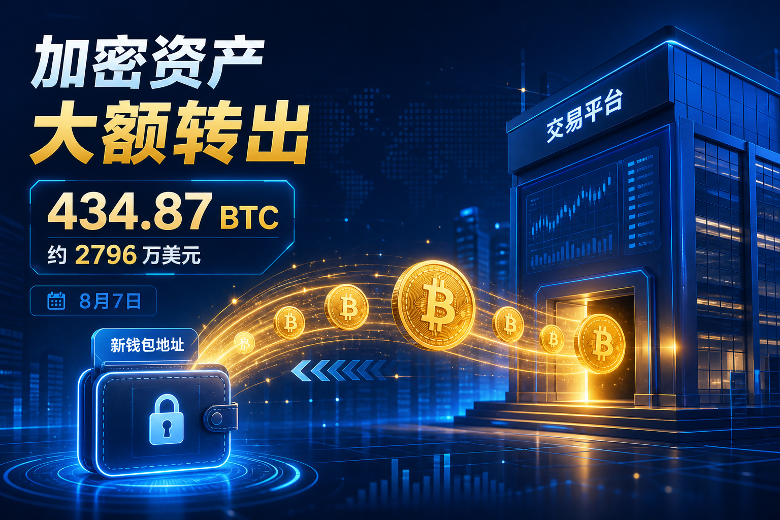 一新地址从 Binance 提出 434.87 枚 BTC