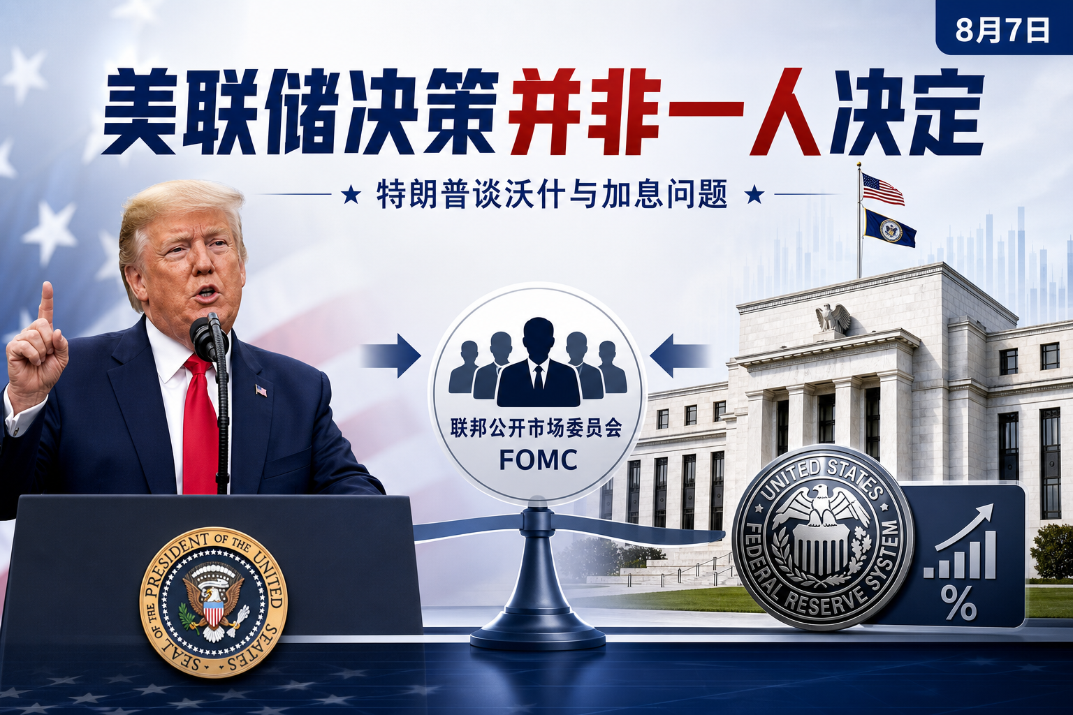 特朗普：美联储利率决定不完全由沃什说了算
