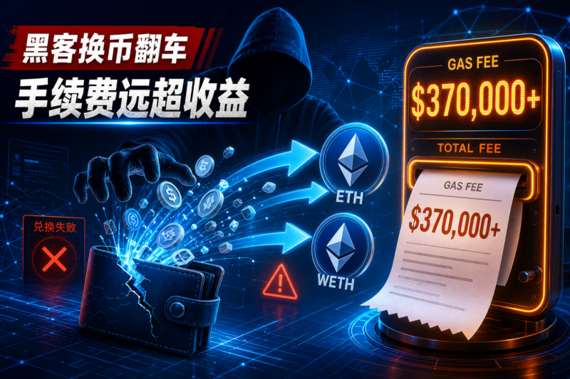 倒霉黑客“鸡飞蛋打”:兑换 WETH 时支付超 37 万美元手续费-指挥使社区 - 真实线索、热点议题与深度观察