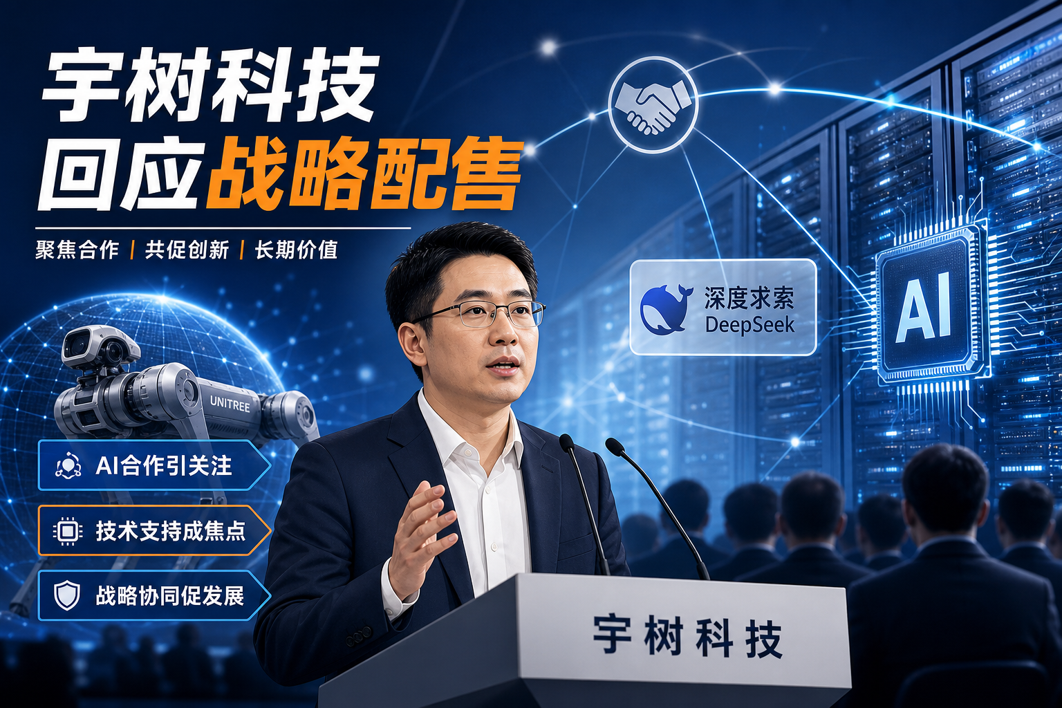 宇树科技董事长回应 DeepSeek 参与 IPO 战略配售