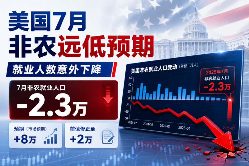 美国 7 月非农就业数据远低预期-指挥使社区 - 真实线索、热点议题与深度观察