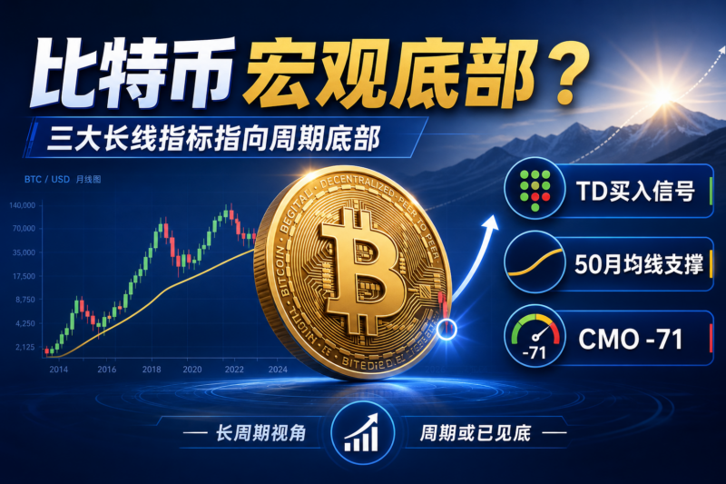 观点:比特币宏观底部或已形成,三大长线指标暗示周期底部-指挥使社区 - 真实线索、热点议题与深度观察
